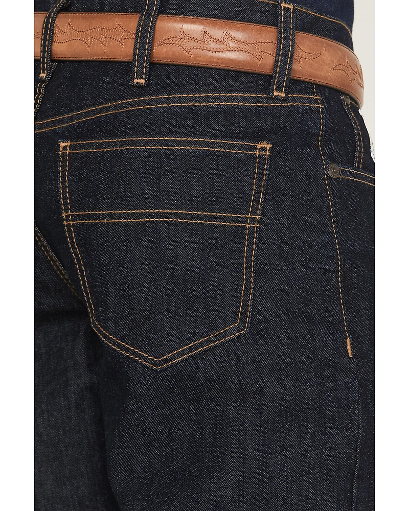 Cinch Men's White Label Dark Wash Relaxed Straight Rigid Denim Jeans
