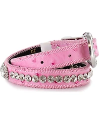 Shyanne Girl's Ostrich Print Rhinestone Belt