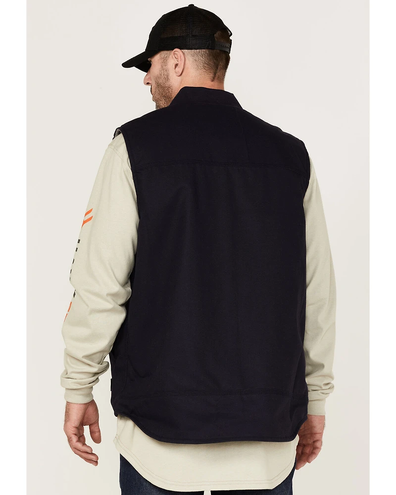 Hawx Men's FR Solid Zip-Front Insulated Work Vest