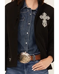 Cowgirl Hardware Women's Steel Cross Softshell Jacket