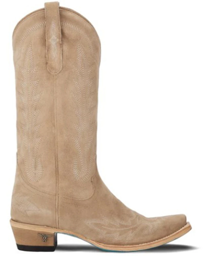 Lane Women's Lexington Suede Tall Western Booties - Snip Toe