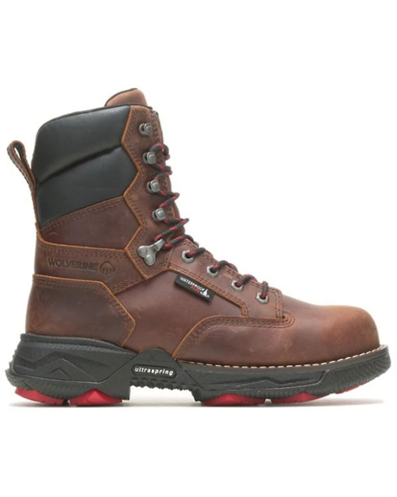 Wolverine Men's 8" Hellcat Fuse DuraShocks® UltraSpring™ Waterproof Boots - Composite Toe
