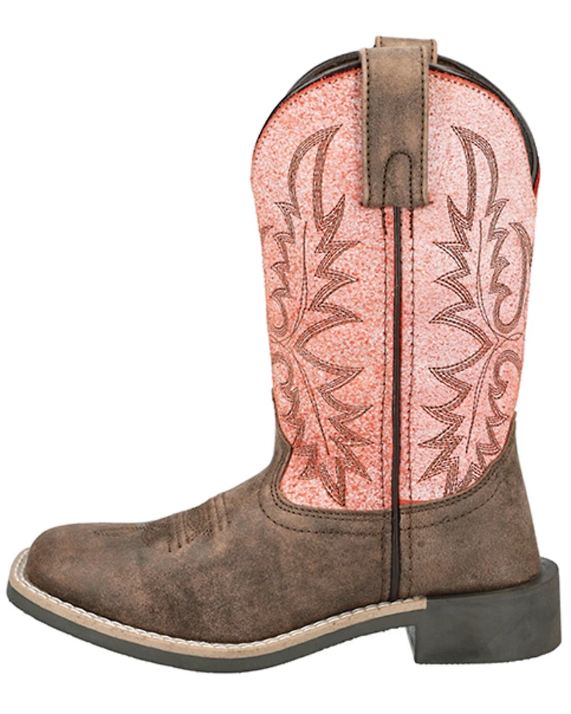 Smoky Mountain Girls' Rustic Rider Western Boots - Broad Square Toe