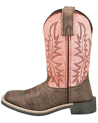 Smoky Mountain Girls' Rustic Rider Western Boots - Broad Square Toe