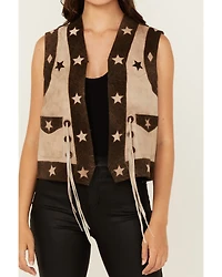 Scully Women's Star Leather Vest
