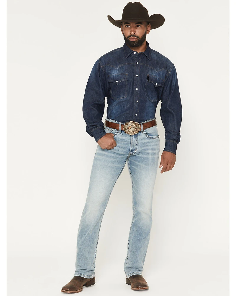 RANK 45® Men's Somerset Wash Ambush Slim Straight Performance Stretch Denim Jeans