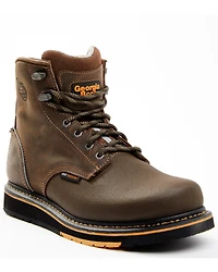 Georgia Boot Men's AMP Light Wedge WP 6" Lace-Up Work Boots - Soft Toe