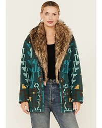 Tasha Polizzi Women's Southwestern Print Blanket Jullian Jacket