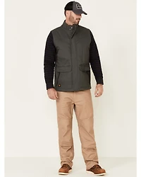 Hawx Men's Dark Gray Tejon Insulated Stretch Zip-Front Work Vest