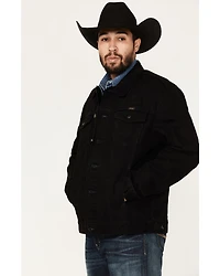 Wrangler Men's Shadow Black Unlined Button-Down Denim Jacket