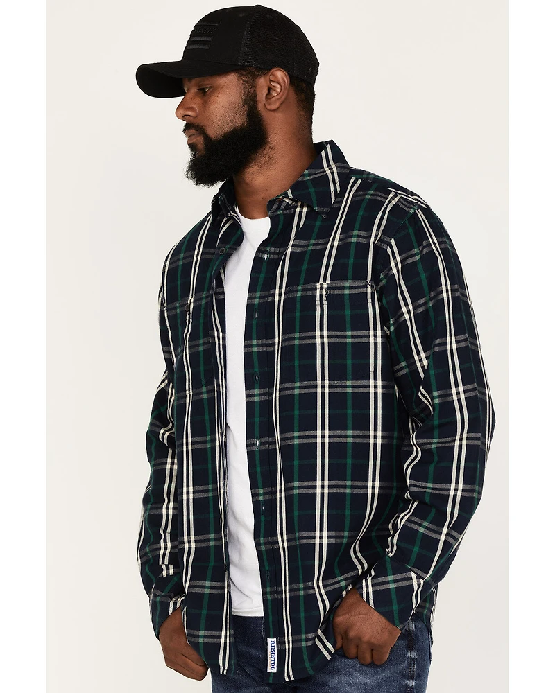 Resistol Men's Greeley Large Plaid Button Down Western Shirt