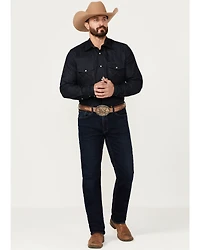 DEVIL-DOG Dungarees Men's Lincoln Core Dark Wash Slim Straight Stretch Denim Jeans