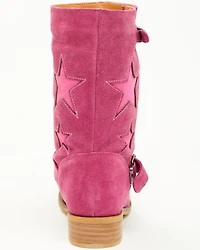 Dingo Little Girls' Blacklist Star Inlay Harness Boots