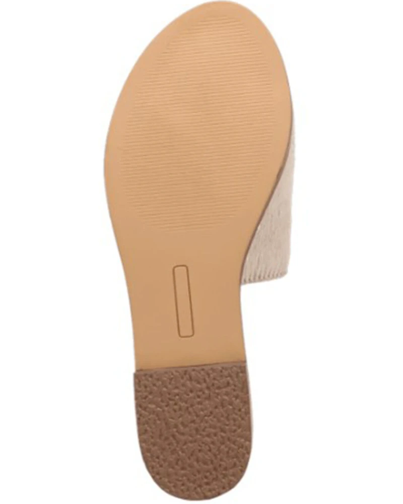 Dingo Women's Metallic Hairon Moo Sandals