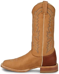 Justin Men's Boston Deerskin Tall Western Boots - Square Toe