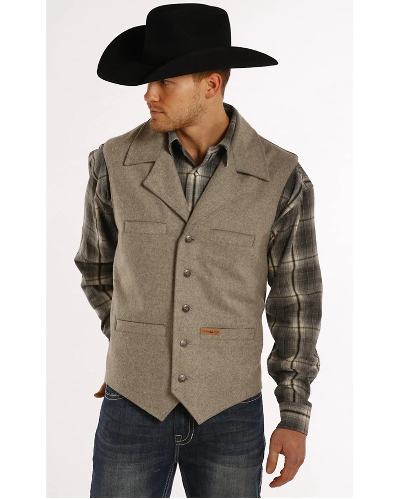 Powder River Outfitters Men's Montana Wool Vest - Big & Tall