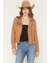 Mauritius Women's Misty Scatter Star Leather Jacket