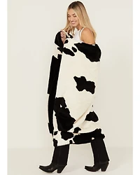 Boot Barn Cow Print Fleece Blanket