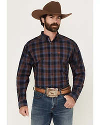 Ariat Men's Tyler Plaid Print Long Sleeve Button-Down Western Shirt