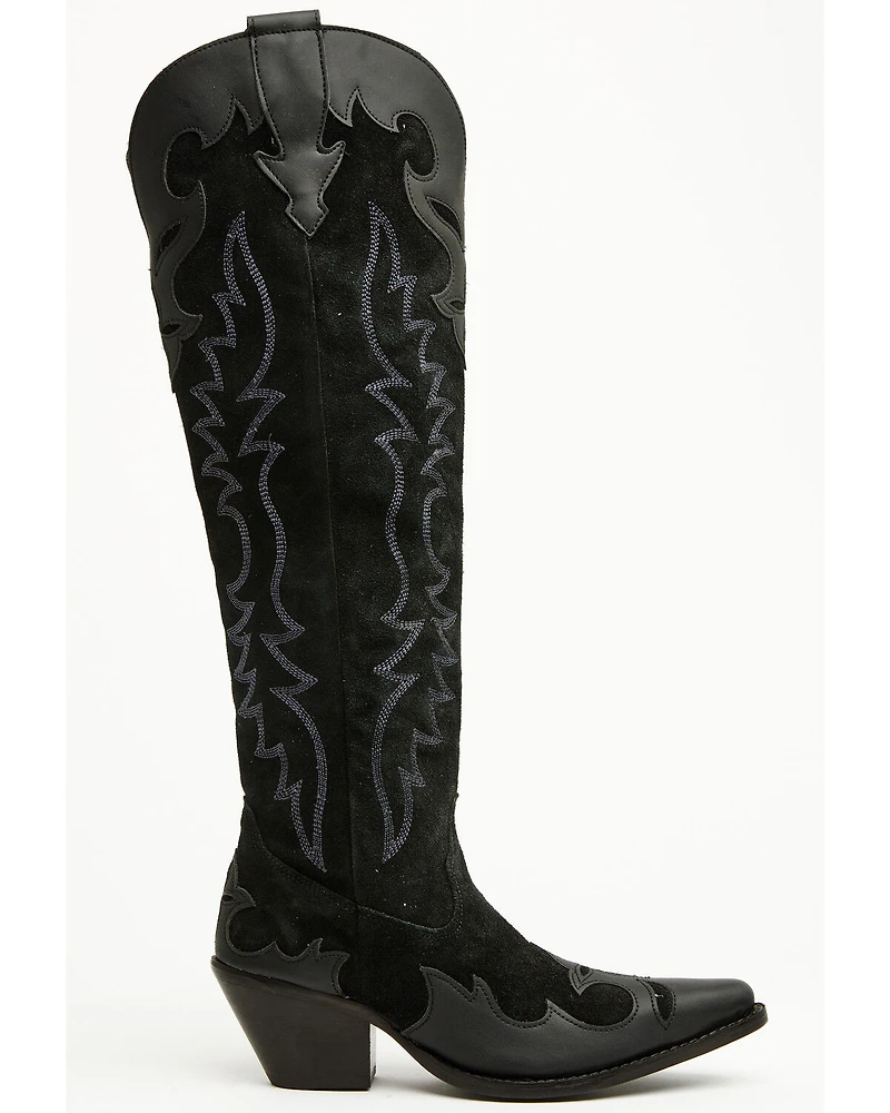 Dingo Women's Drama Queen Overlay Tall Western Boots