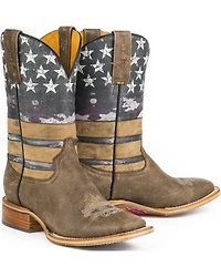 Tin Haul Women's American Woman Western Boots - Broad Square Toe