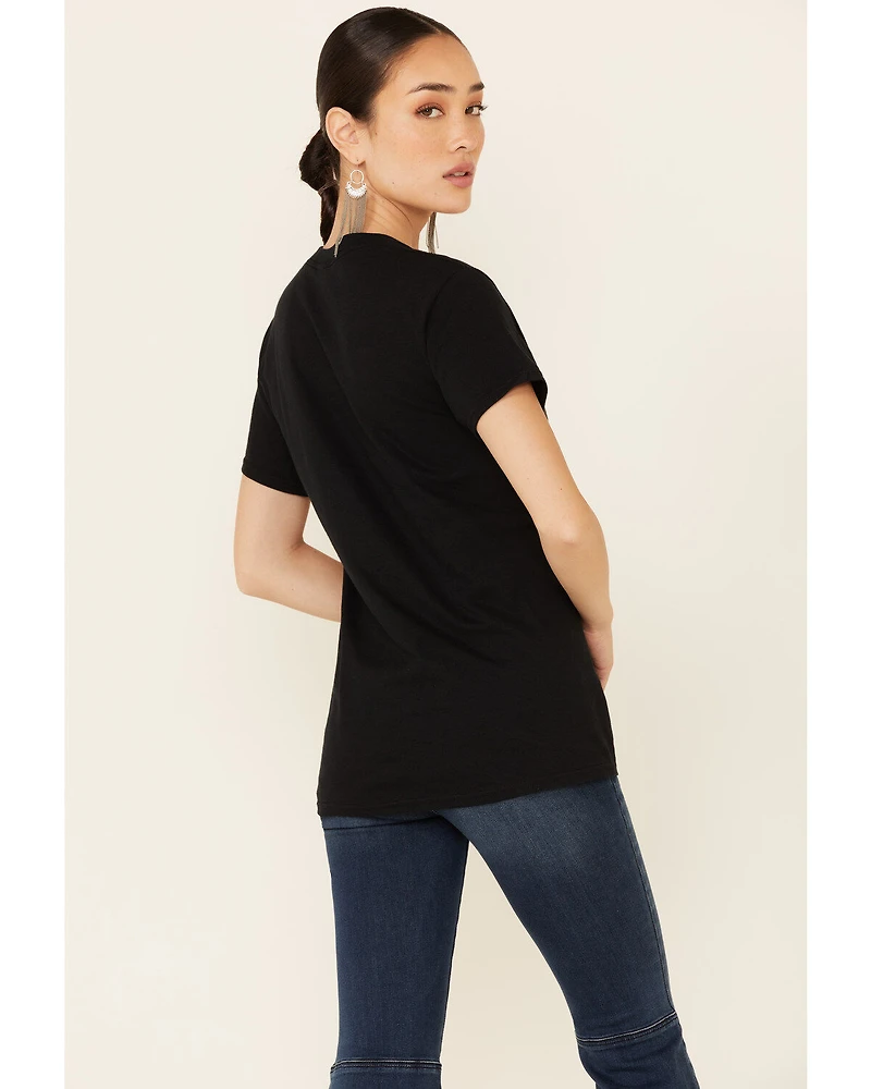 Kerusso Women's Heroes Ride Off Into The West Graphic Short Sleeve Tee