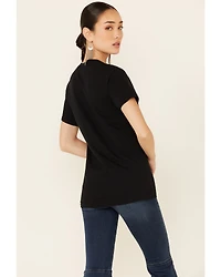 Kerusso Women's Heroes Ride Off Into The West Graphic Short Sleeve Tee