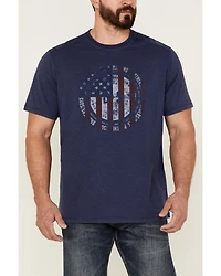 Brothers and Sons Men's Badge Slub Graphic Short Sleeve T-Shirt