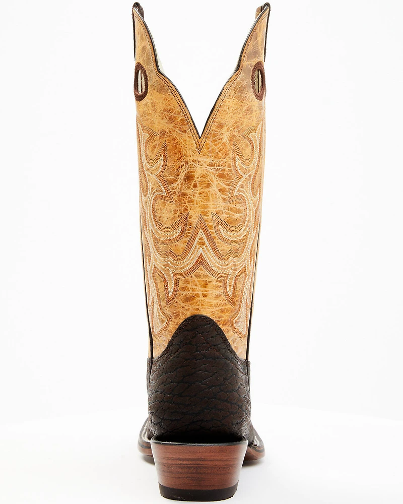 Hondo Boots Men's Bullhide Western - Broad Square Toe