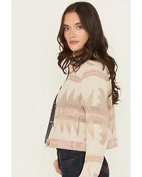 Idyllwind Women's Mercer Southwestern Print Cropped Shacket