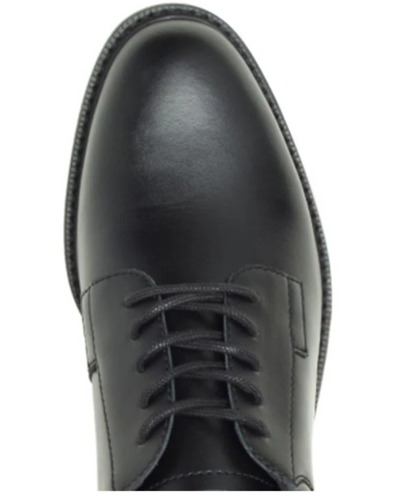 Bates Men's Sentry High Shine LUX Lace-Up Work Oxford Shoes - Round Toe