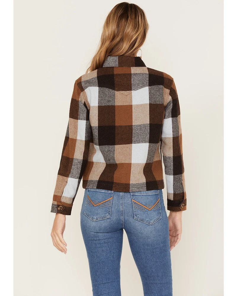 Idyllwind Women's Plaid Print Pocket Days Shacket