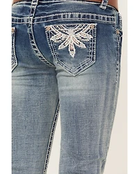 Shyanne Little Girls' Floral Dreamcatcher Bootcut Jeans