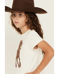 Shyanne Girls' Stallion Short Sleeve Graphic Tee
