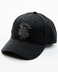 Moonshine Spirit Men's Black Whiskey Life Ball Cap