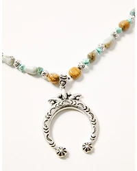 Shyanne Women's Sedona Sky Squash Blossom Jewelry Set - 2 Piece