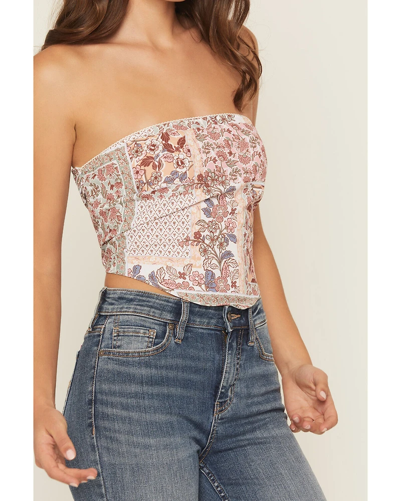 Originality Women's Boot Barn Exclusive Patchwork Print Bandana Top