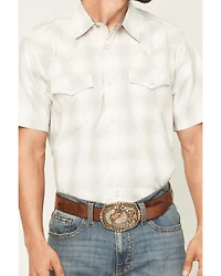 Cody James Men's Volcano Plaid Print Short Sleeve Snap Western Shirt