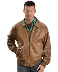 Scully Lambskin Leather Bomber Jacket