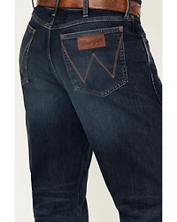 Wrangler Retro Men's Darren Dark Wash Relaxed Bootcut Stretch Denim Jeans - Long