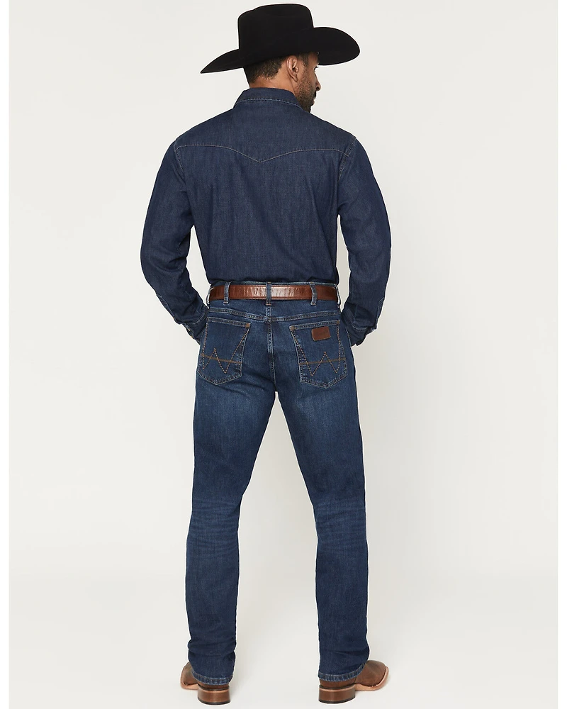 Wrangler Retro Men's 88MWZ Ozark Dark Wash Slim Straight Stretch Denim Jeans