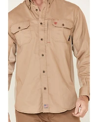 Ariat Men's FR Solid VentTEK Long Sleeve Work Shirt - Big