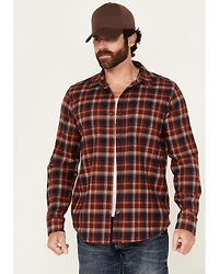 Brothers and Sons Men's Lane Plaid Print Long Sleeve Button-Down Western Shirt