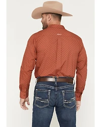 Ariat Men's Team Porter Geo Print Long Sleeve Button-Down Western Shirt