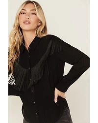 Idyllwind Women's Etta Fringe Long Sleeve Snap Western Shirt