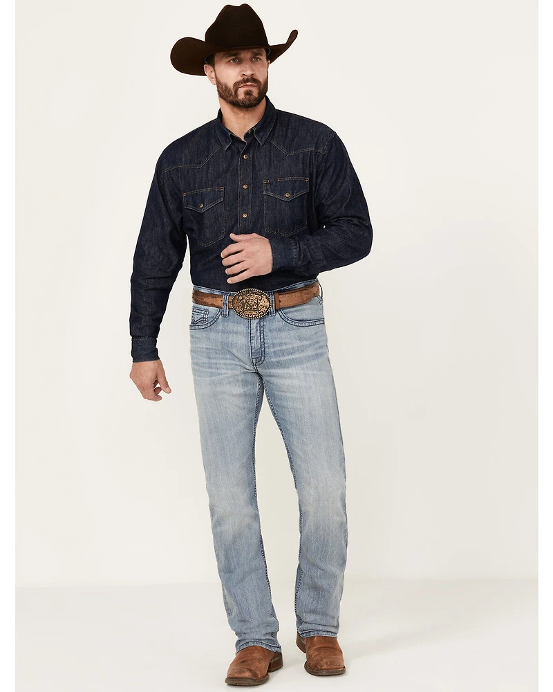 Cody James Men's Buckskin Wash Jackson Slim Straight Stretch Denim Jeans