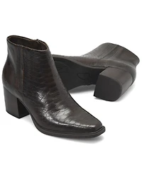 Born Women's Aiken Snakeskin Print Booties - Snip Toe