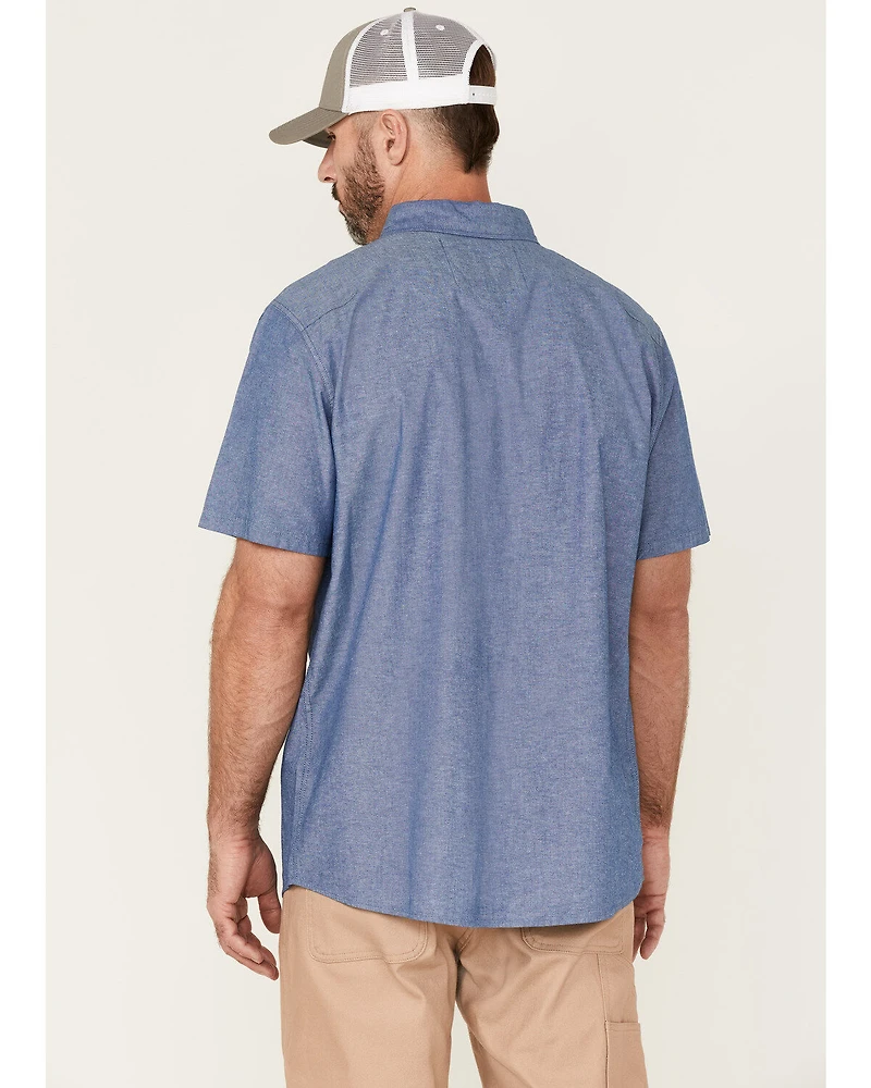 Hawx Men's Short Sleeve Button-Down Work Shirt