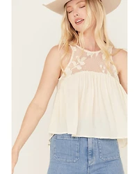 Sadie & Sage Women's Floral Vintage Lover Lace Tank Top