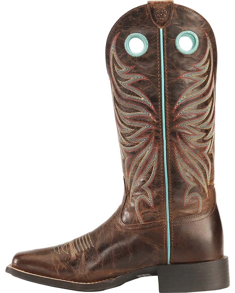 Ariat Women's Round Up Ryder Western Boots - Broad Square Toe
